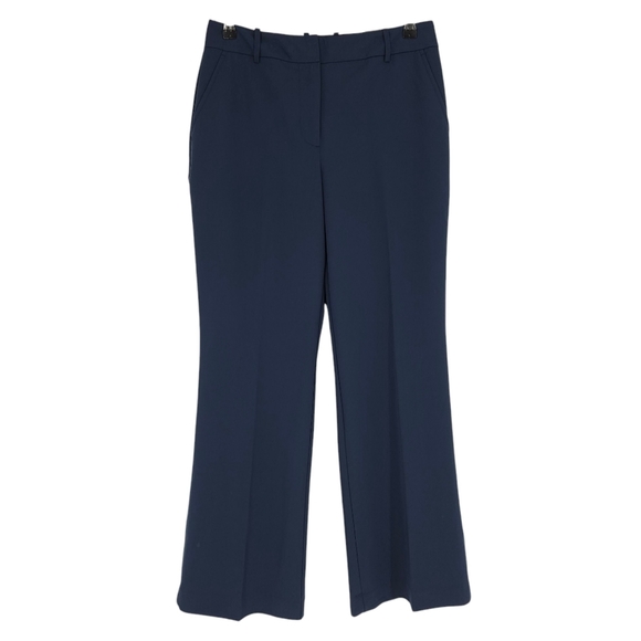 Worthington Curvy Trouser Blue High Rise Career Dress Pants Petite 4P - Picture 1 of 6